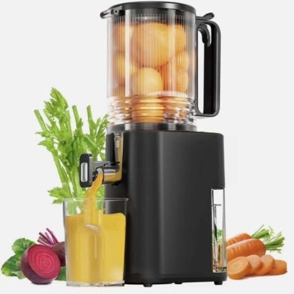 YOYDS Slow Masticating Juicer Black JE120-83M00 350W BPA Free Large Feed